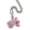 Set di diamanti oro bianco-rosa luminoso