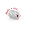 6x7x2 mesh pattern - silver [approx. 1.32g]