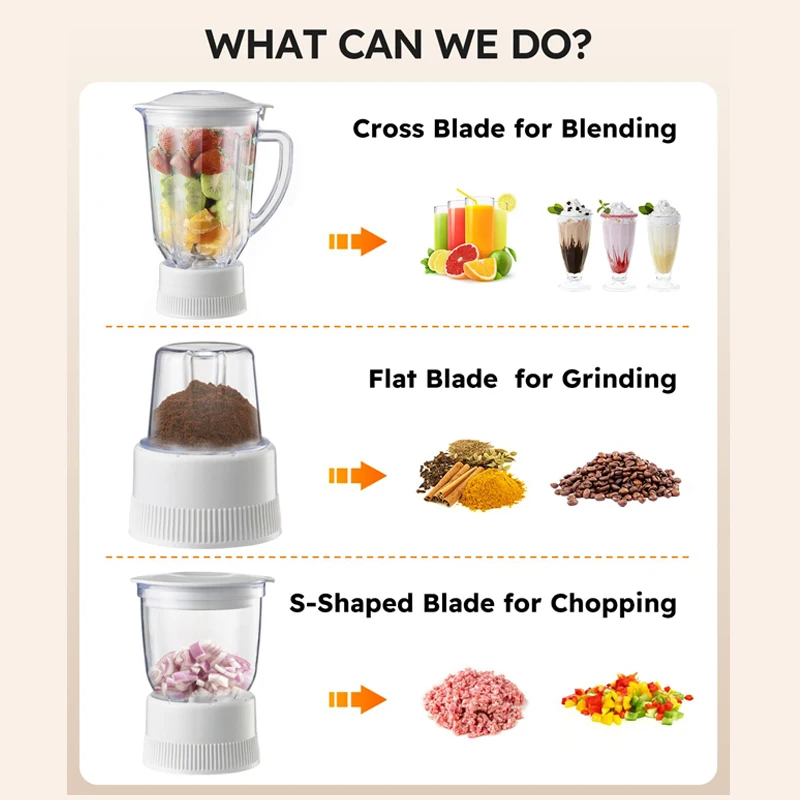 Quality Blender for Smoothies Electric Blender Mixer Grinder Machine Blender and Food Processor