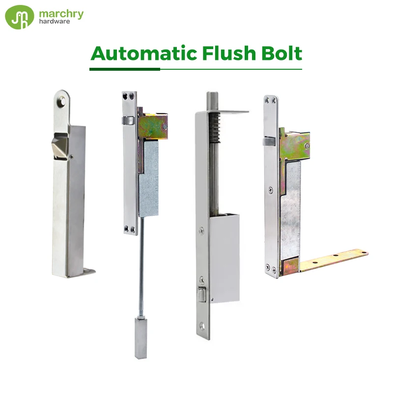 Different Types Security Door Bolt Latch Customized Size Stainless Steel Lever Action Flush Bolt for Double Doors