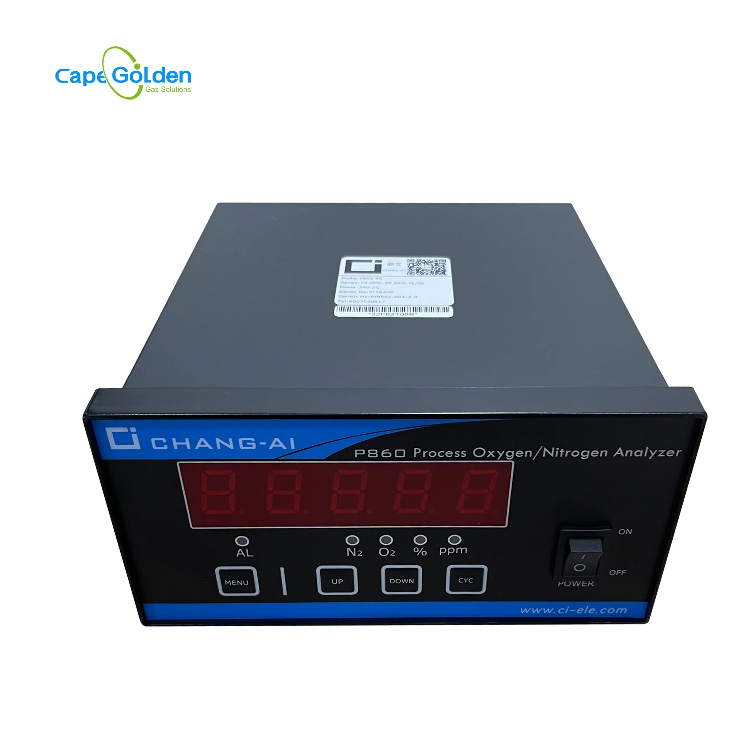 P860 N2/o2 Analyzer Oxygen and Nitrogen Gas Purity Analyzer/ Tester