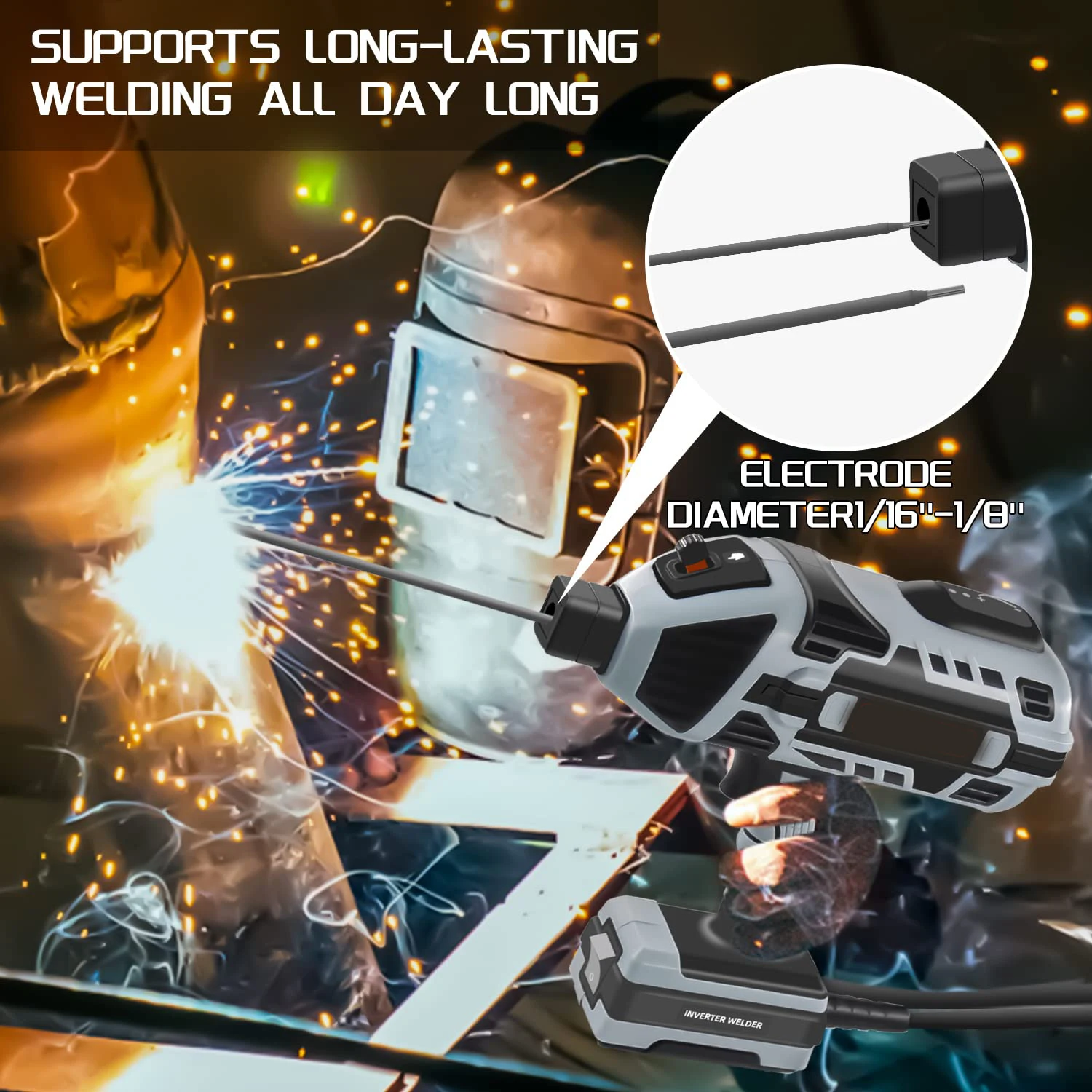 220V DIY Portable Stick Welding Machine Mini Hand Held MMA Welder for Hardware Owner E-Commence