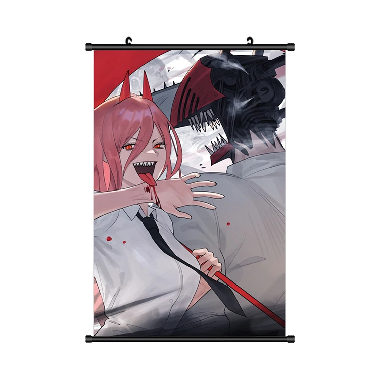 Anime Chainsaw Man Power Wall Scroll Poster Art Print Home Decor Gift  60*90cm