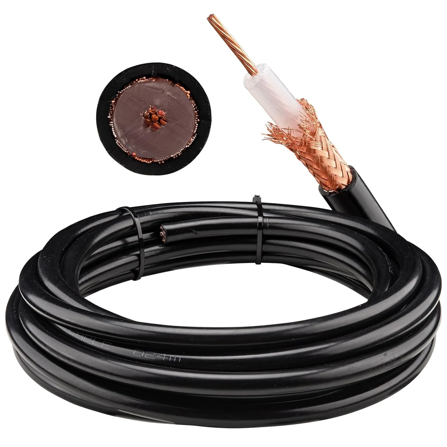 1000 ft 305m High Performance 50ohm Solid PE Insulated RF Coaxial Cable RG214/U