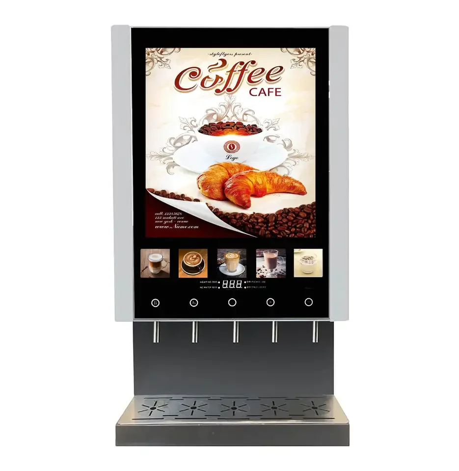 Outdoor Automatic Instant Style Commercial Tea Coffee Vending Machine