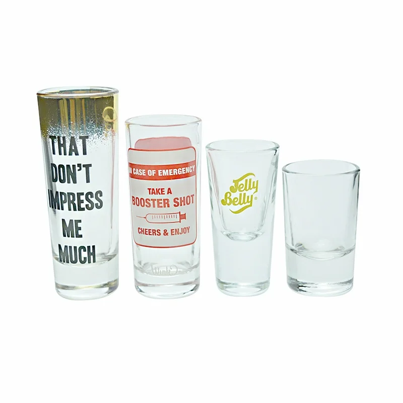 Wholesale Thick-bottomed Pen Holder Cup Straight Small Spirits Glass bar KTV Home Decorative Can Be Printed logo preview 5