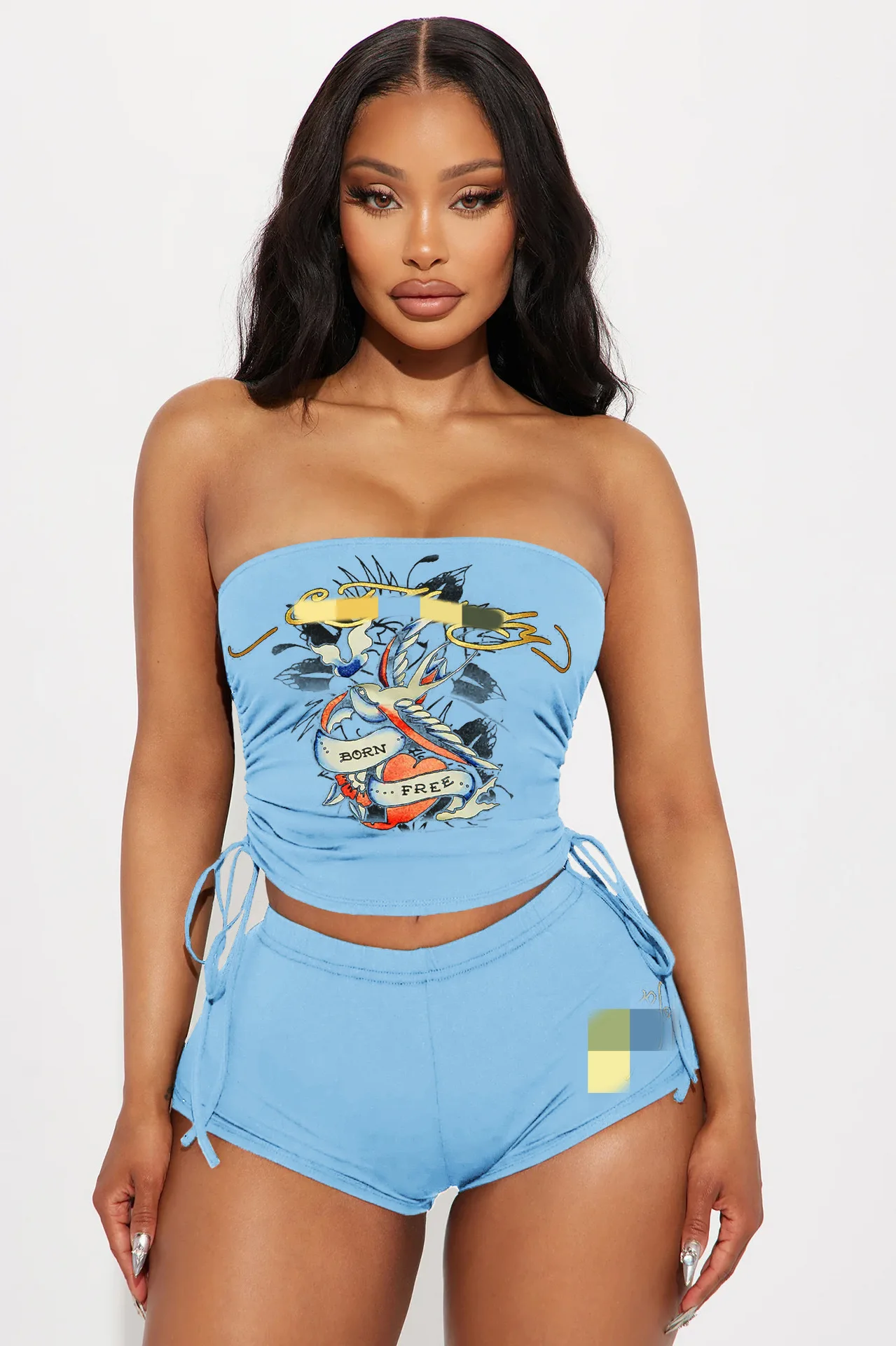 Peeqi American Designer Clothes Famous Two Piece Set Women Clothing