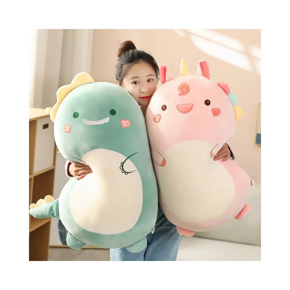 Kawaii Super Soft Baby Animal Toy 45cm Squishy Pillow Stuffed Animal  Dinosaur Rabbit Plush Animal Pillows