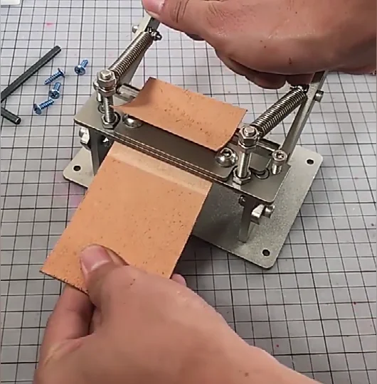 Leather Skiver Machine 20×13×8 Leather Craft Edge Skiving Machine Leather Repairing Splitter Skiver Peeler Tool
