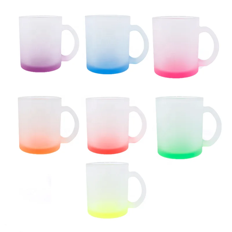 Sublimatable Frosted Glass Mug with Handle