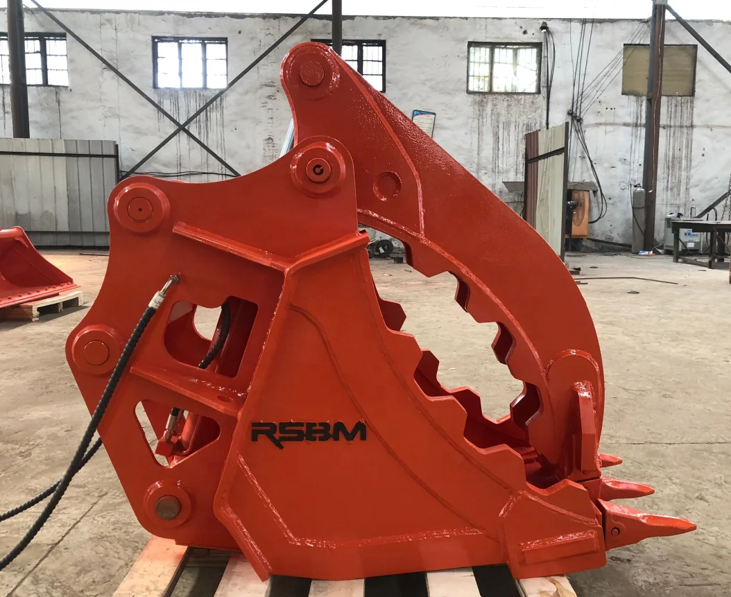 1.2-25T Excavator Grab Bucket Progressive Excavator Hydraulic Thumb
