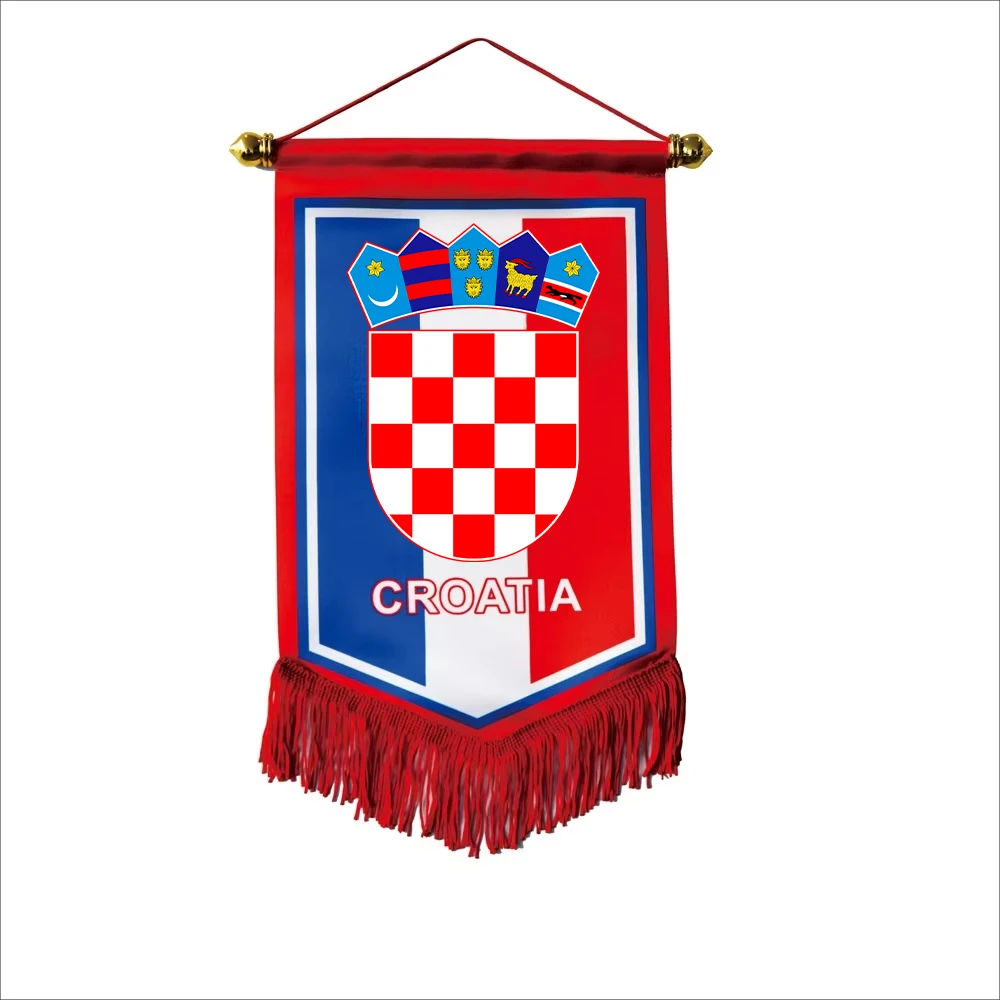 FANION WIMPEL PENNANT BANDERIN 9x11cm NEW 2024 CROATIE