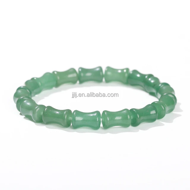 Natural Green Aventurine Jade Gaosheng Bamboo Bracelet, Jade Bracelet Student Gift Wholesale