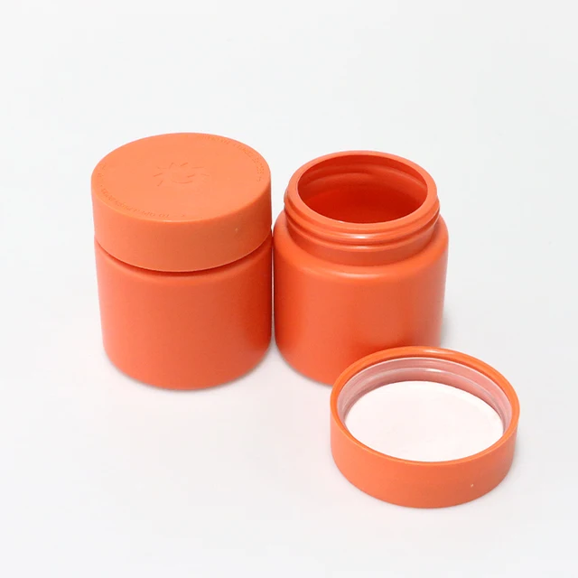 Wholesale multiple color cosmetic food packaging 100ml 120ml 150ml 200ml 250ml pet plastic jars cosmetic body scrub container