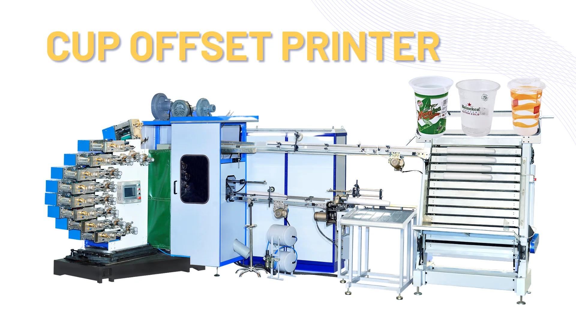 Apm6350 Pail Printer Automatic Offset Printing Machine For Cylindrical