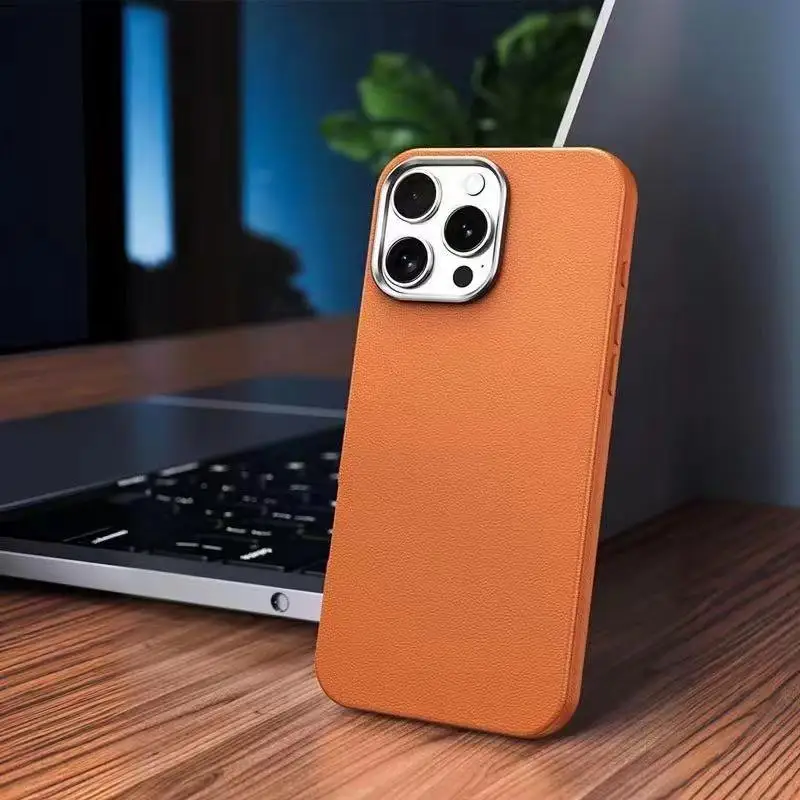 product high quality business style leather pattern soft tpu case for iphone 17 pro s25 ultra water proof shockproof mobile phone cover-6