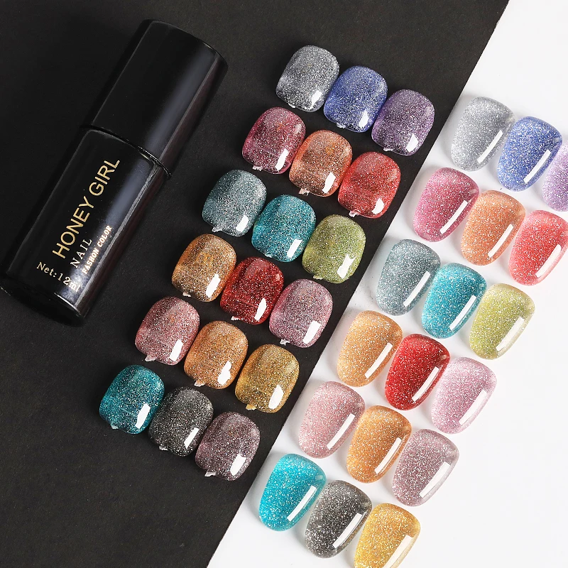 High quality manufacturer's best selling flash color 12ml Nail Gel