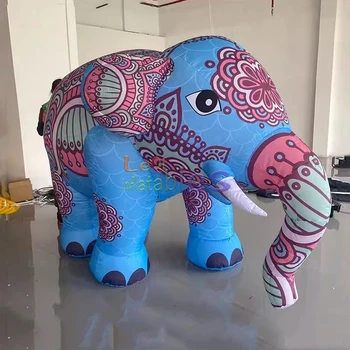 Event decoration colorful inflatable elephant balloon custom inflatable animals models for sale