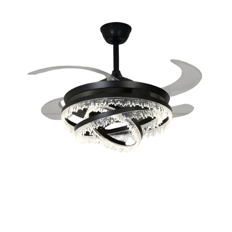 product wholesale bldc ceiling fan lamp ventilador de techo led dimmable 4 pc blades modern ceiling fan with light and remote control847-0