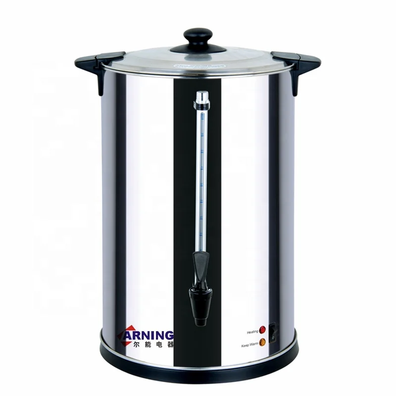 40L MANUAL FILL HOT WATER BOILER CATERING TEA URN 13A 3KW PLUG STAINLESS STEEL 