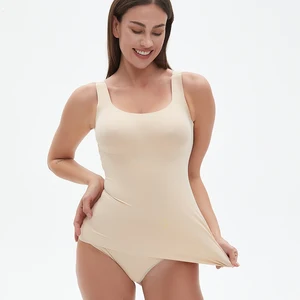 Hygieia Custom Women Shaper Cami With Built in Bra Shapewear Tank Top Tummy Control Camisole Slimming Compression Undershirt