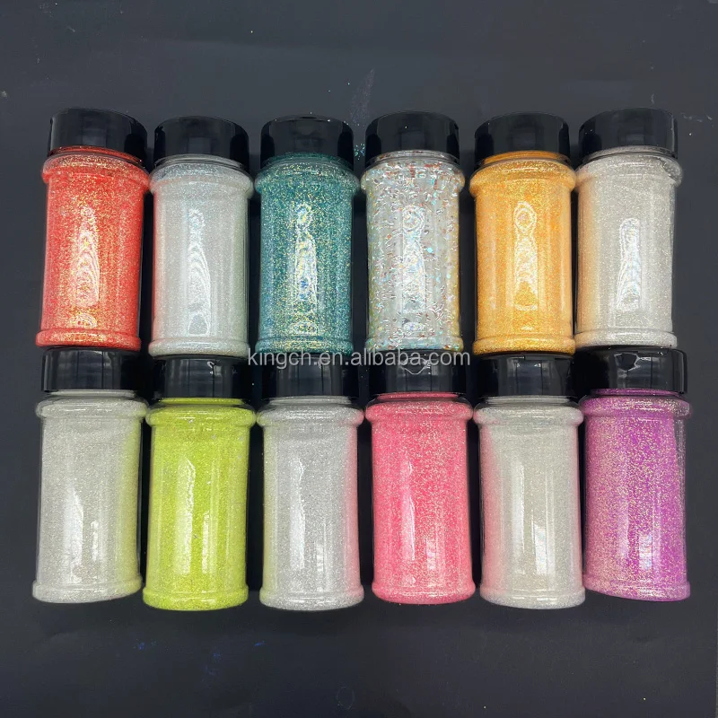 product bulk 2oz bags bubble beads glitter wholesale polyester glitter eco friendly for nails art resin crafts iridescent rainbow-8