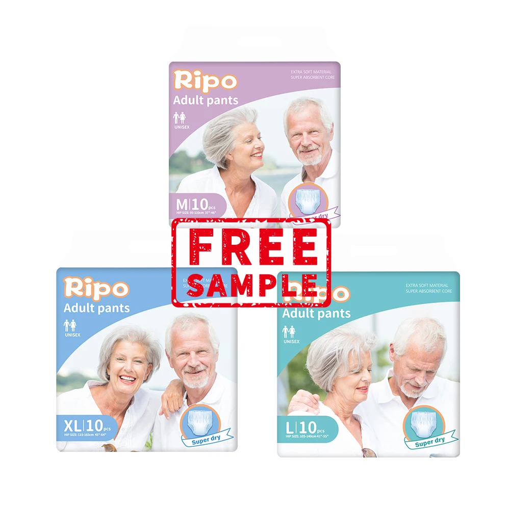 Бесплатный образец, оптовая продажа, подгузники для взрослых, одноразовые подгузники для взрослых