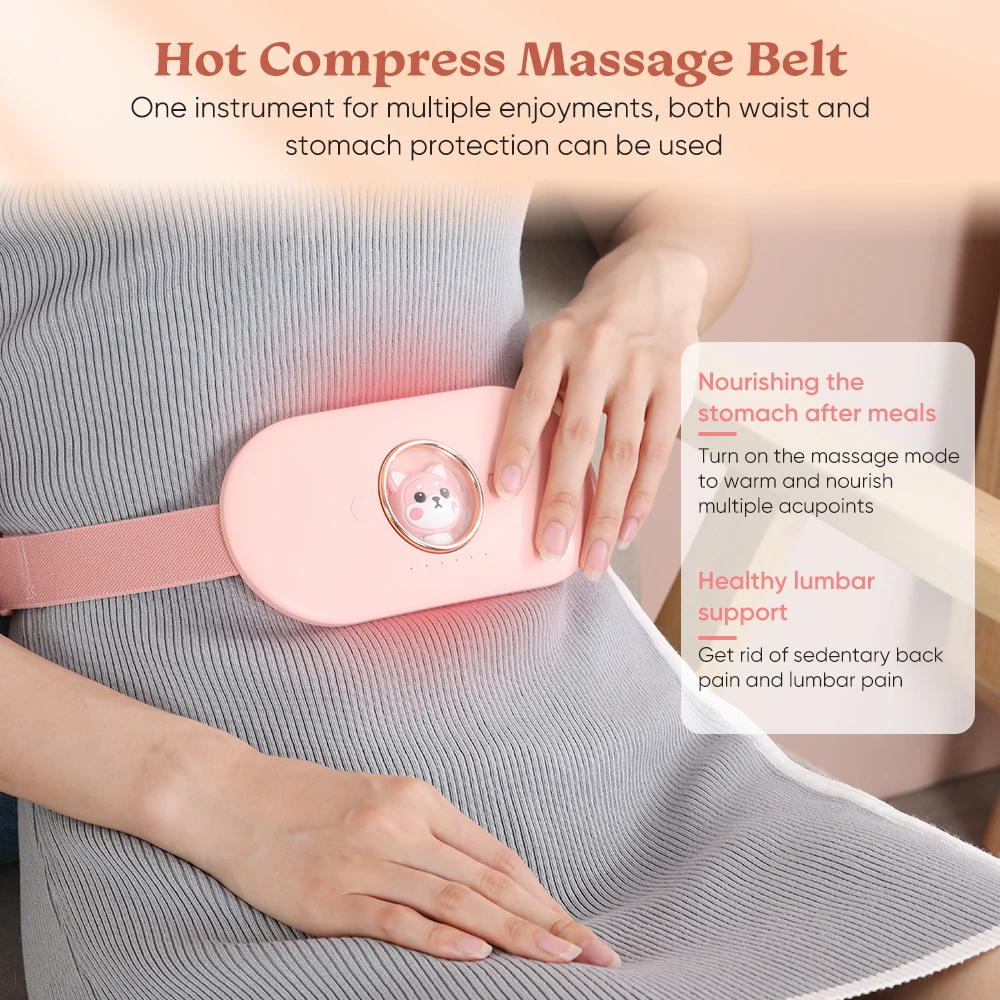 Menstrual Heating Pad For Cramps Electric Portable Cordless Period Belt