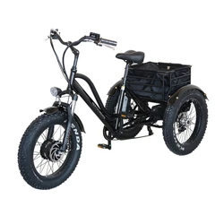 350W 500W 750W 26INCH shopping bike reduced mobility Handicapped The elderly Assisted travel Electric Tricycle three wheels bike