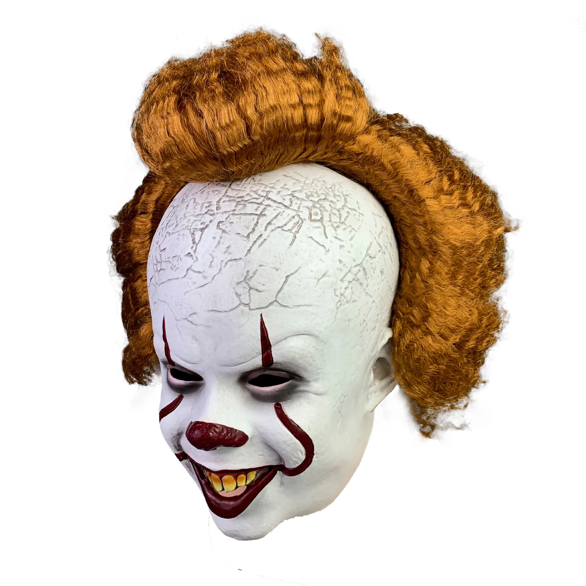 LIZHIOO Stephen Kings It Mask Pennywise Horror Clown Joker Mask Maschera da Clown Halloween Costume Cosplay Puntelli 