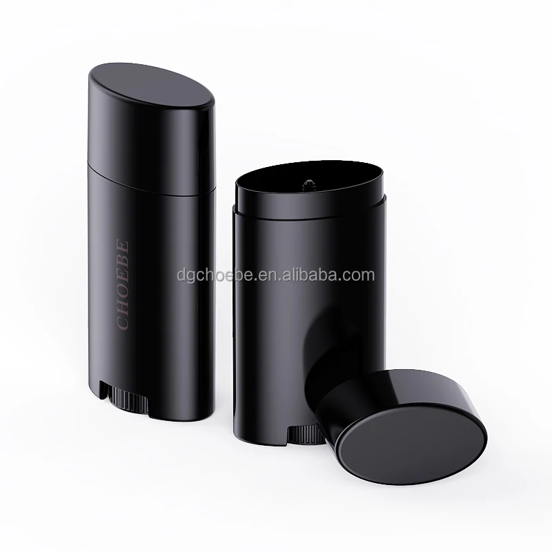 Custom Oval 30ml 50ml 75ml 75g Plastic Empty Twist up Deodorant Gel Packaging Bottom Fill Deodorant Container Tube