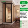 SmallFlat 1.5x1.1 C Right P Lavabo con Cerniera Laterale Destra e WC