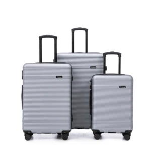 Cheap Price 20" 24" 28" Three Pieces Stock ABS Luggage Sets Trolley Cases Travel Bags Low MOQ With Spinner Wheels Suitcases