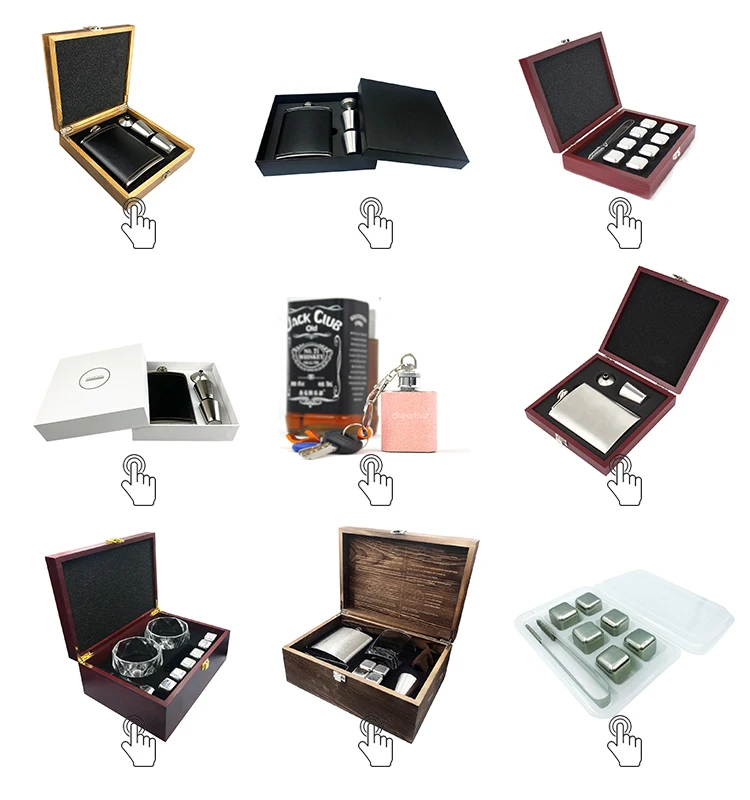 Custom Printed Hip Flask Bulk And 6 Oz Black Stainless Steel Hip Flask