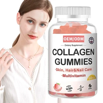 New Product OEM MultiVitamin Collagen Supplement Support For Skin Hair and Supplement and Nail Care Gummies Collagen Gummies