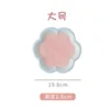 ดอกไม้ขนาดใหญ่ (พื้นสีชมพูขอบสีฟ้า)