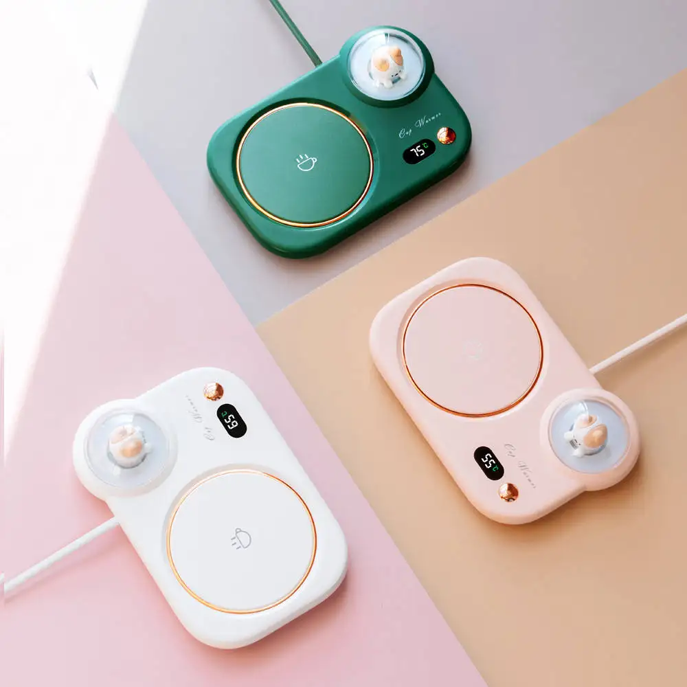 Умная электрическая кружка для напитков, кофейная чашка, подогреватель, термостат для воды, Настольная нагревательная пластина