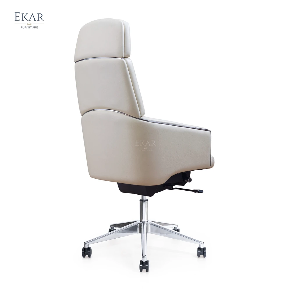 Elegant Italian Imported Top-Grain Leather Armrest Office Chair - Ultimate Executive Comfort supplier