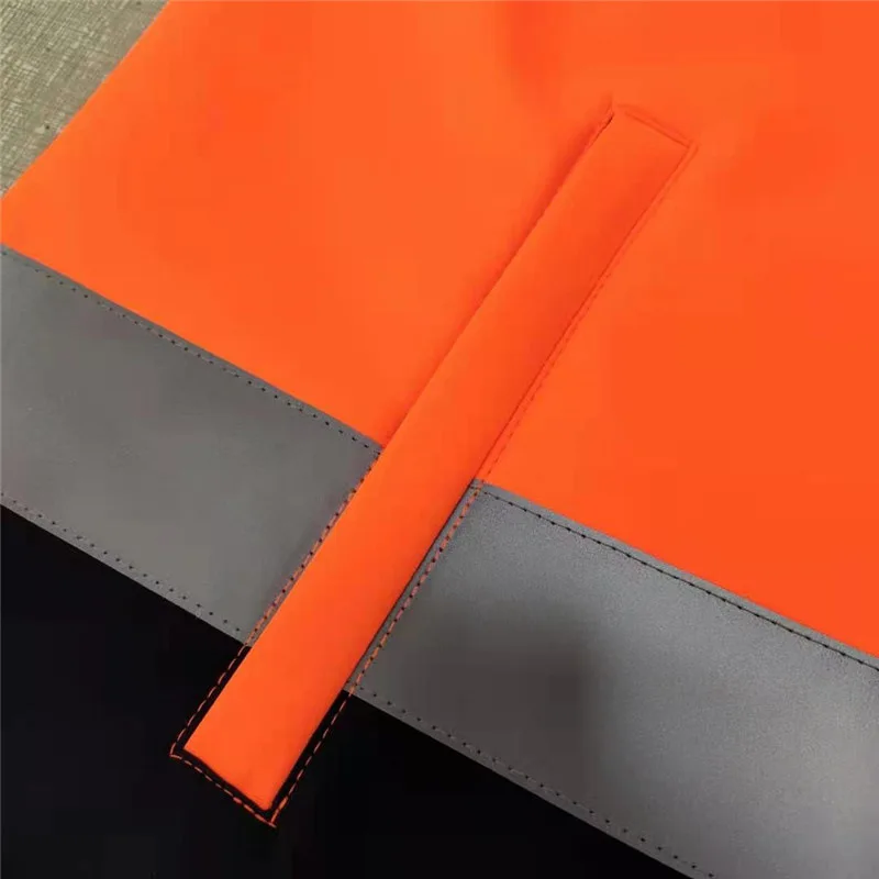 Custom Reflector HiVis High Safety Polyester & Polar Fleece Vest Night Construction Protection Zippe