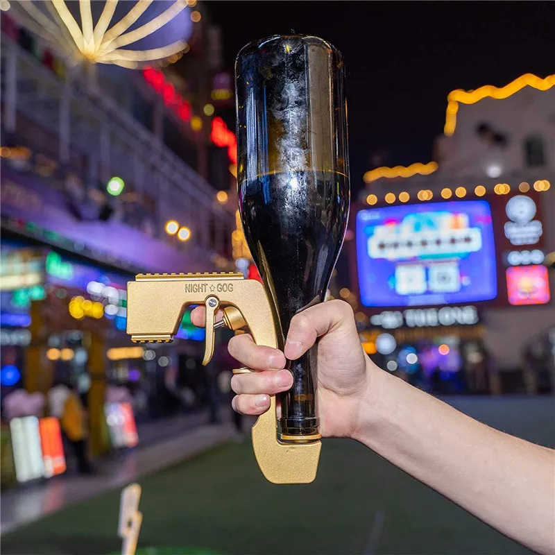 Champagne Gun Wine Sprayer Pistol Beer Bottle Durable Spray Gun ABS Plastic Version Stopper Ejector Pop It Kitchen Bar Tools