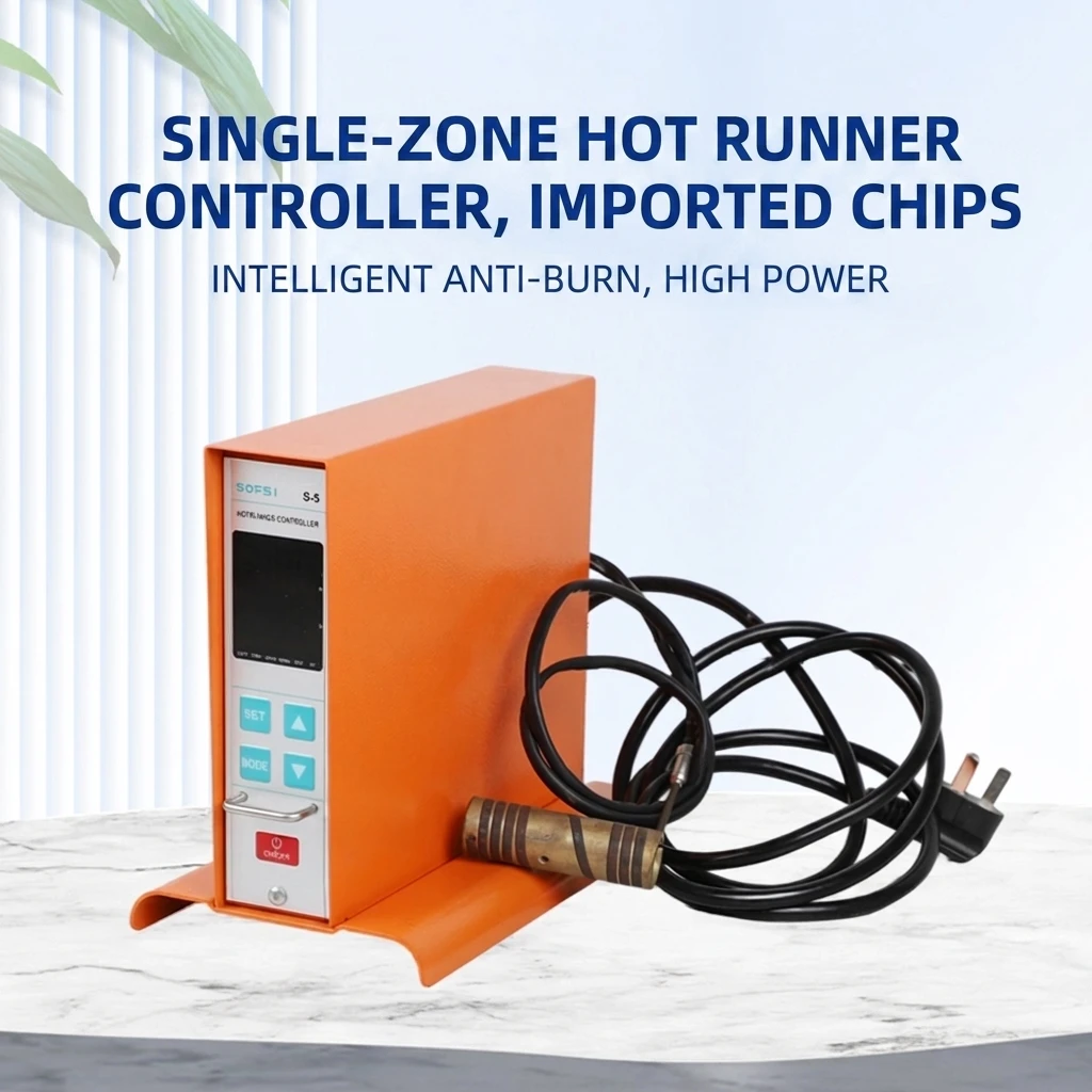 SOFSI Single Group Intelligent Anti Burning Hot Runner Temperature Control Box S-5 Plug-in LCD PID Temperature Controller