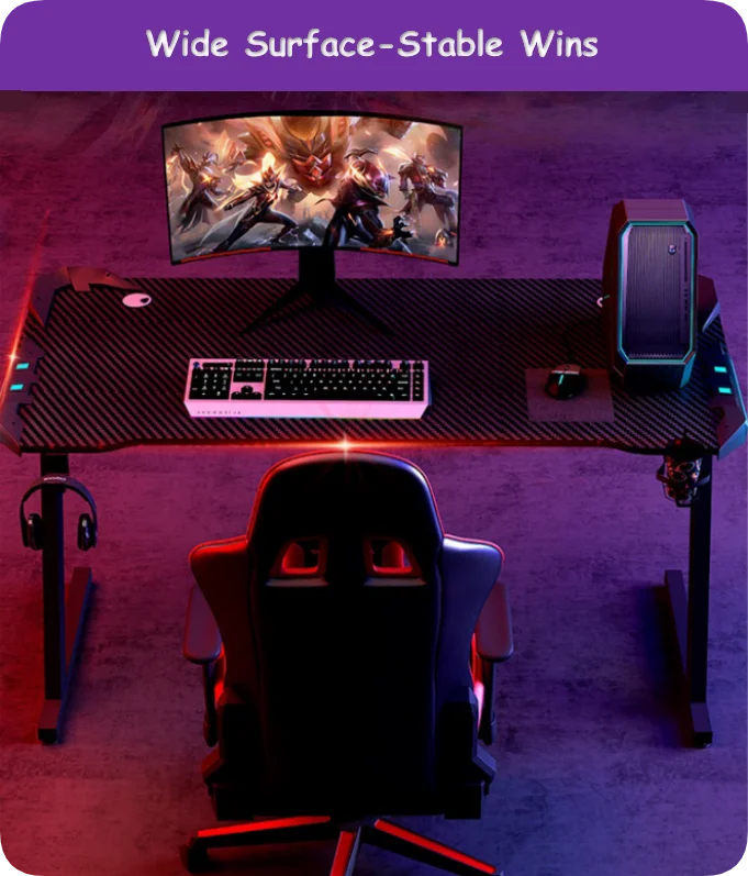 product hot sale gaming desk for gamer gaming table with rgb computer desk with cup holder z sharped gaming tables-4