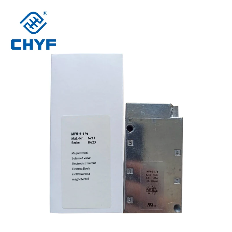 Pneumatische Komponenten Zylinder 6211 MFH-5-1/4 Luftmagnetventil 24 V