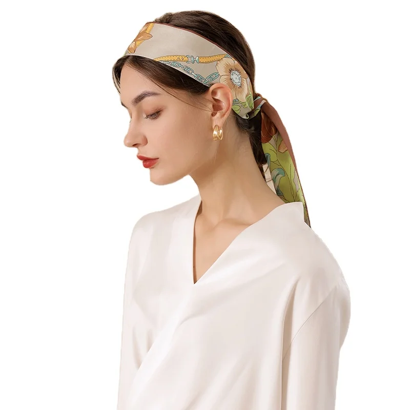 2022 New Design Silk Scarf Luxury Fashion Bandana