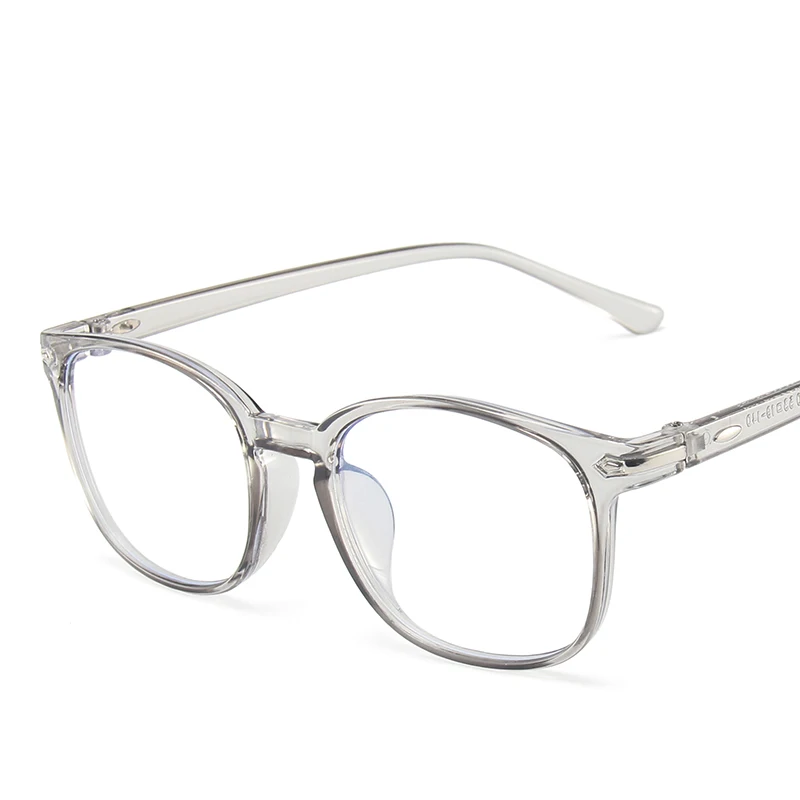 Cheap Plastic Mens Clear Frame Glasses Anti Blue Light