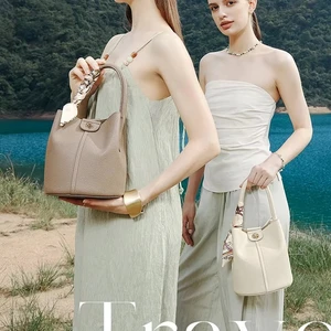 Wholesale Women's PU Leather Crossbody Bag Bucket Bag elegant Women's Shoulder handbag Bags