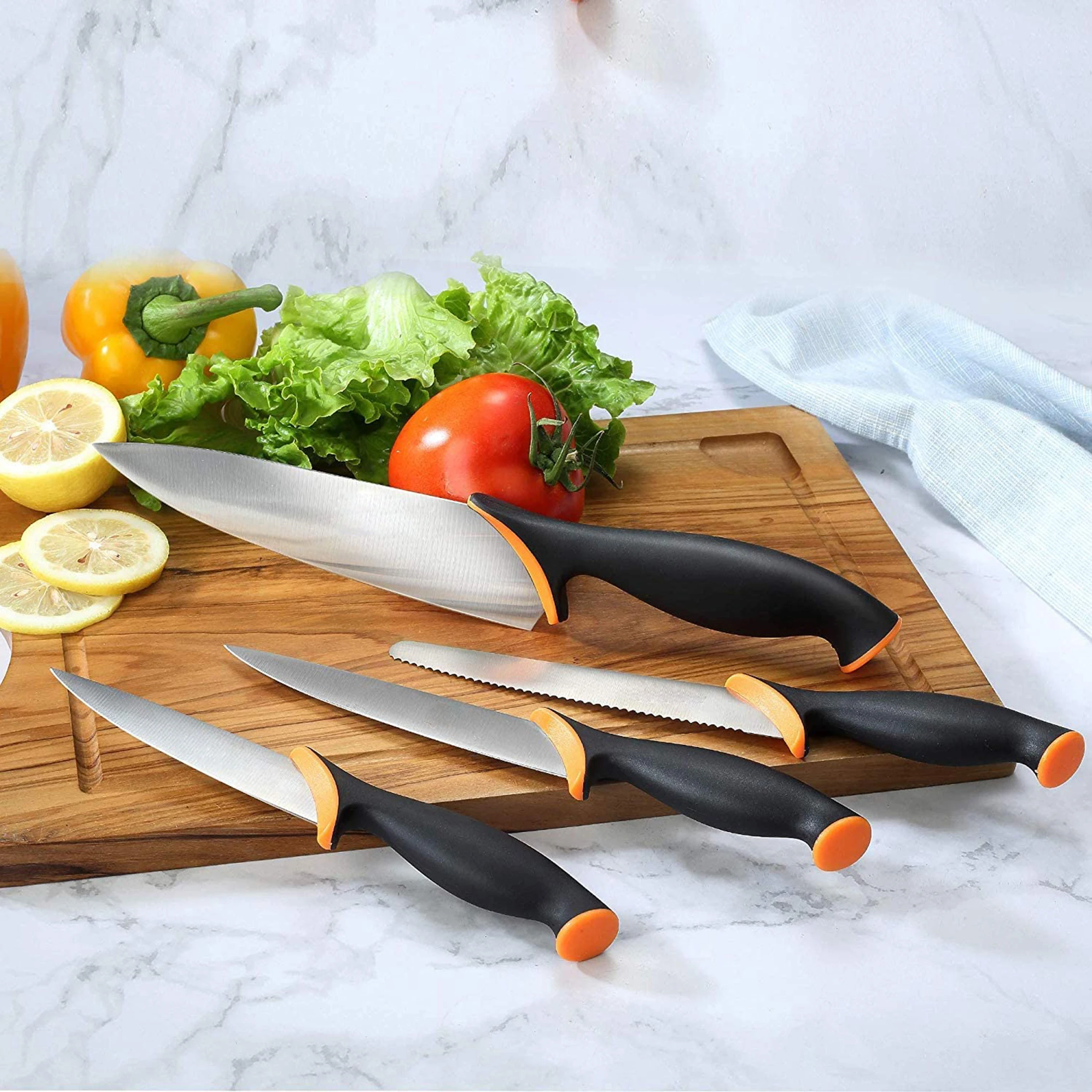 新设计专业厨师刀带pp手柄厨刀套装 - buy knife s