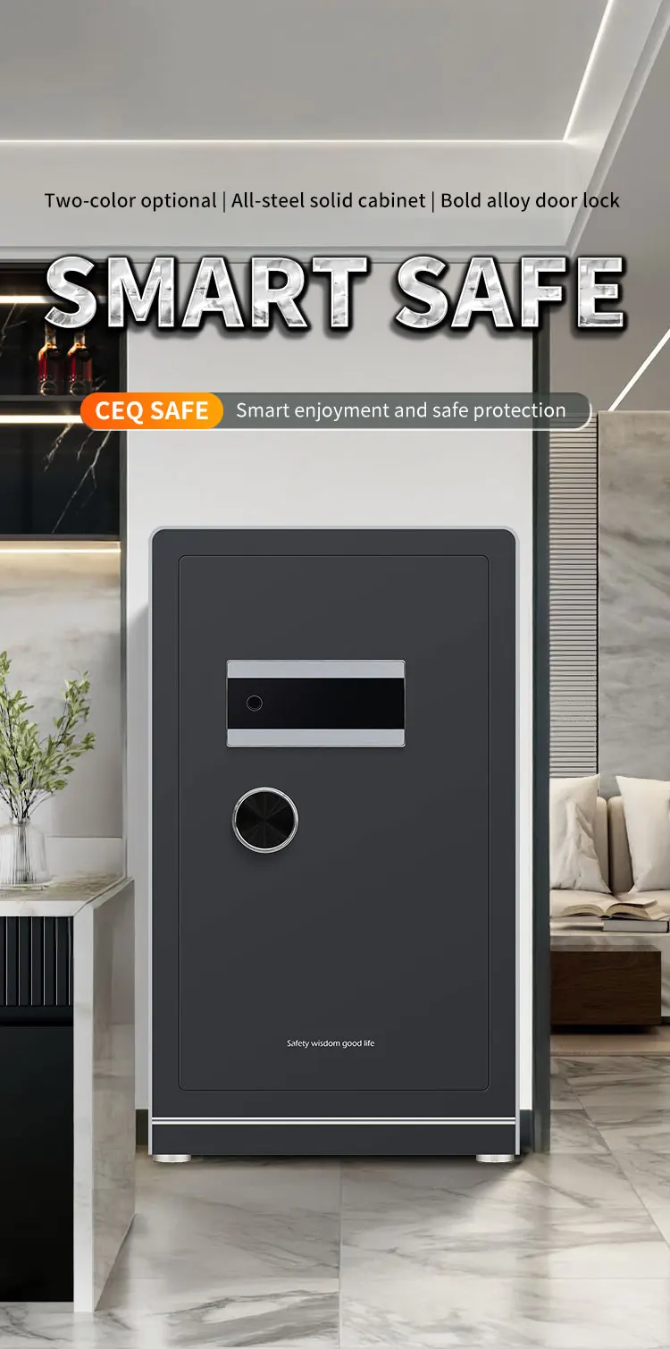 CEQSAFE Security Digital Electronic TUYA APP Biometric Safe Box Steel Household Safe with Fingerprint Lock for Home Storage details