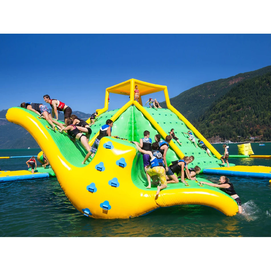 63x36m Giant Island Inflatable Floating Water Park Certified by EN25649  Made of Best Pvc Tarpaulin From Sino Inflatables