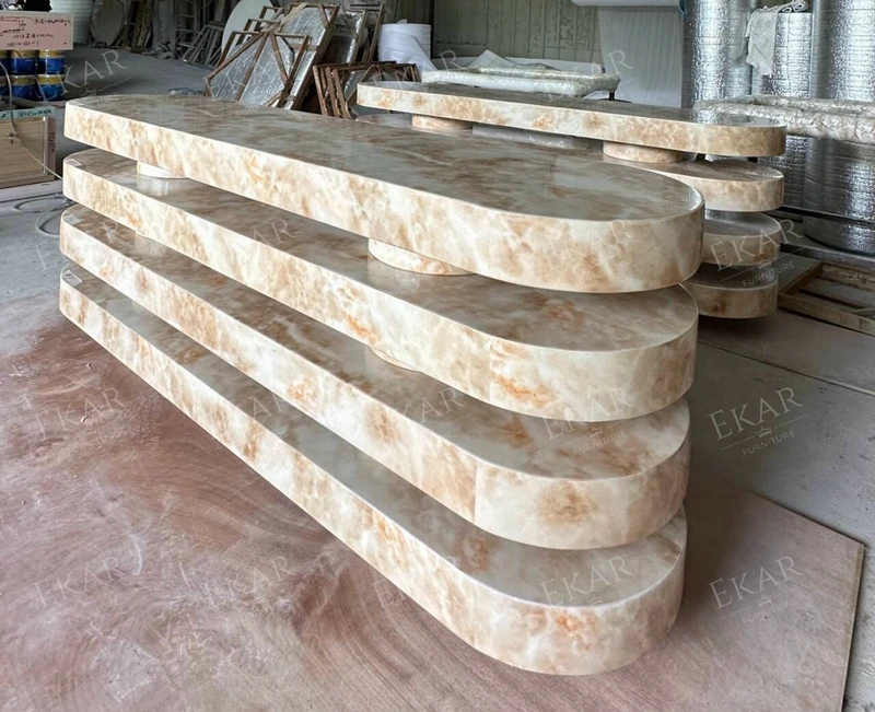 product modern marble top console suitable for home hospital apartment dining room or living room use-68